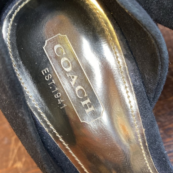 Coach suede rhinestone heels - Picture 3 of 9